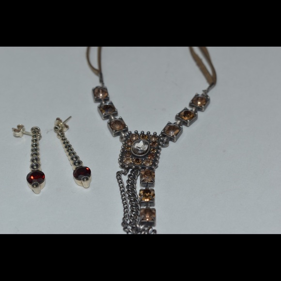 Vintage Thailand necklace And earrings deal☝️ - Picture 2 of 8